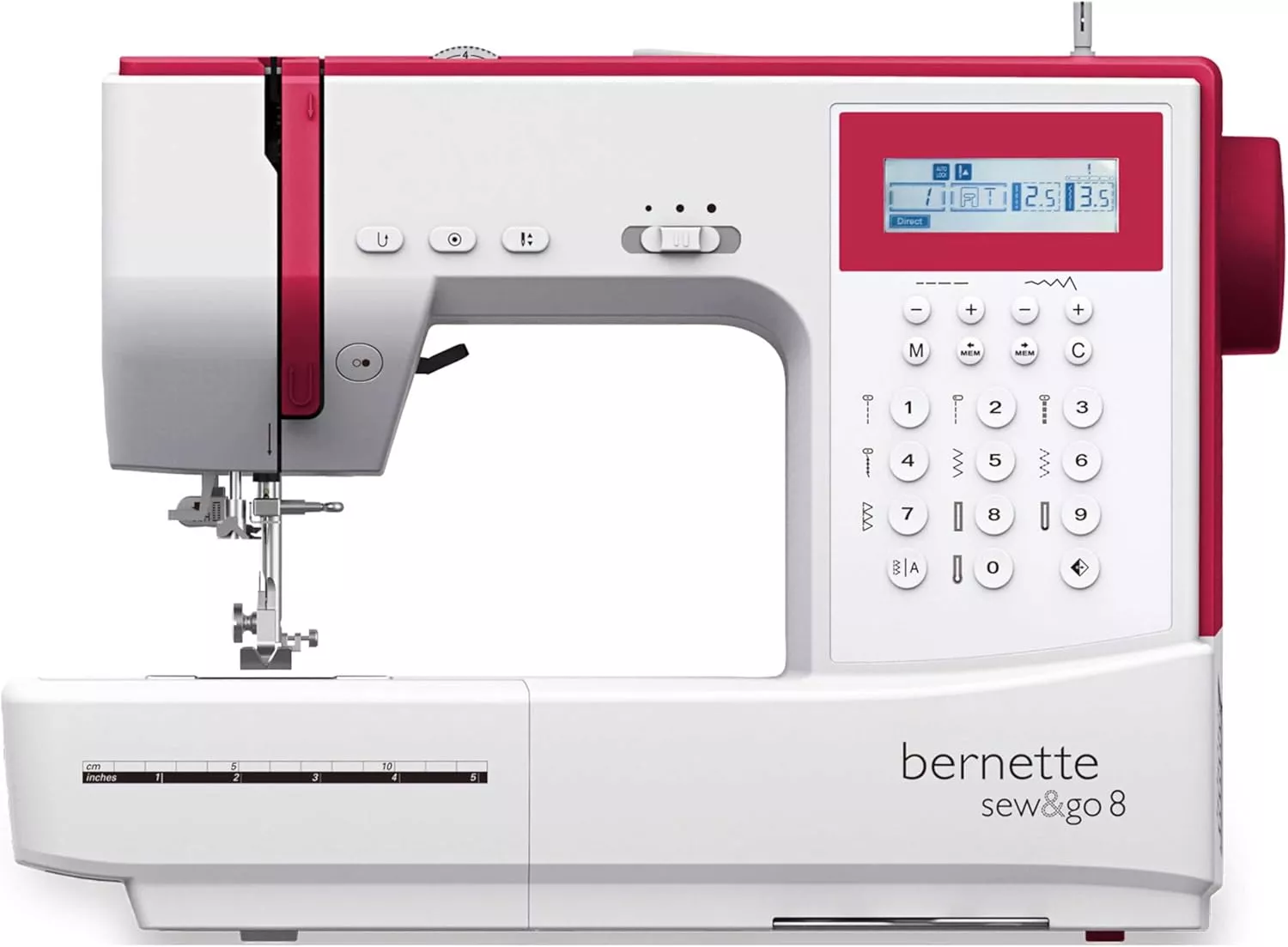 Bernette Sew&Go 8 — экран и панель управления