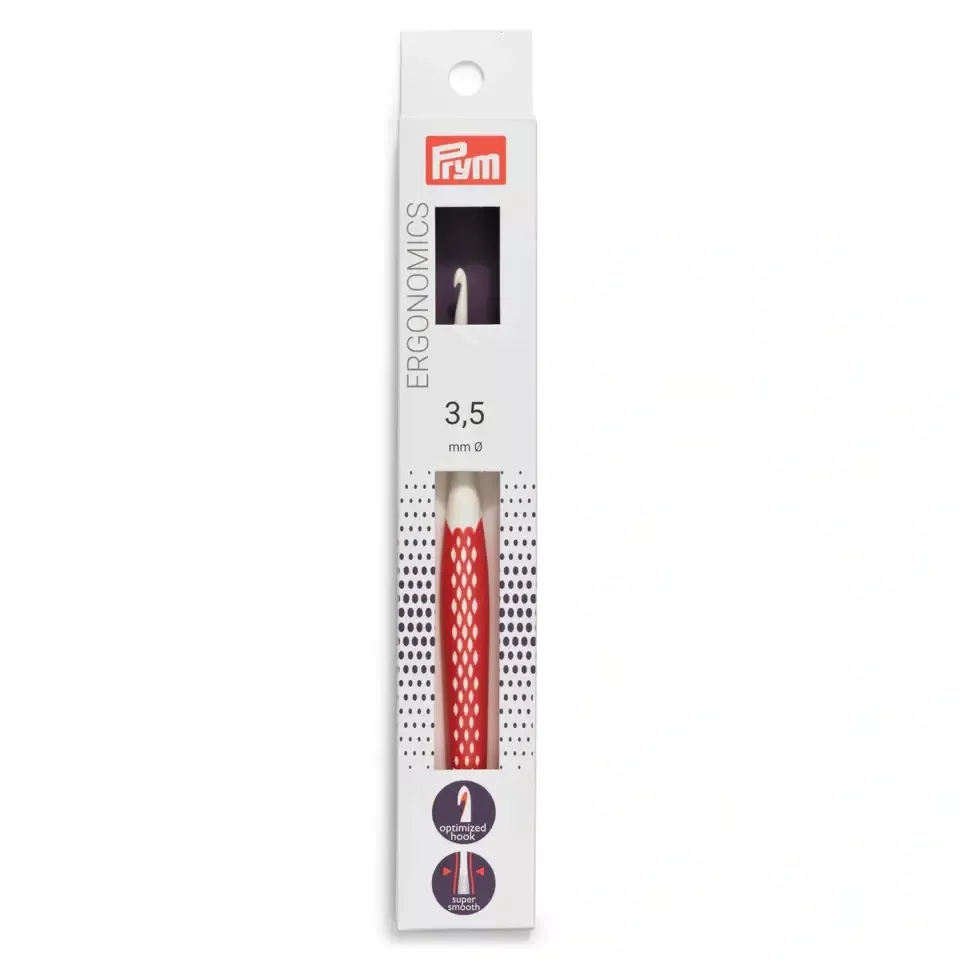 218484 Крючок эргономичный, 16 см, 3,5 мм, пластик, Prym Ergonomics