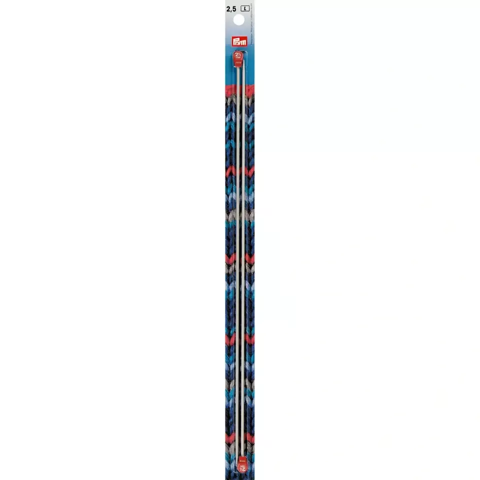 191462 Спицы прямые, алюминий, 35 см, 2,50 мм, Prym