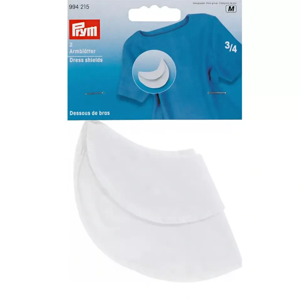 994215 Подмышники (3/4) белый, Prym