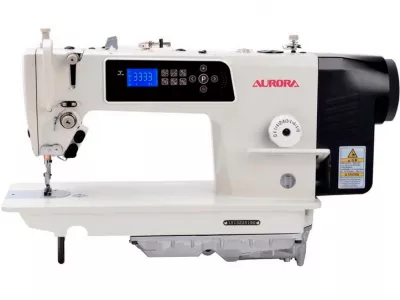 Прямострочная промышленная швейная машина Aurora А-9300H (прямой привод+ стол)