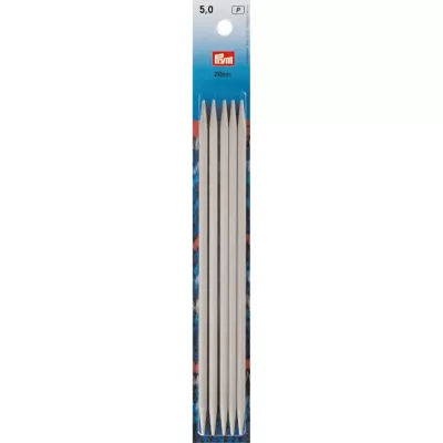 191494 Спицы чулочные, жемчужно-серые, 20 см, 5,0 мм, Prym