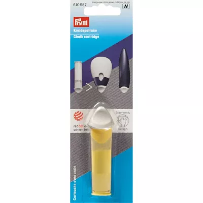 610957 Патрон с меловым порошком, желтого цвета, Prym ergonomics