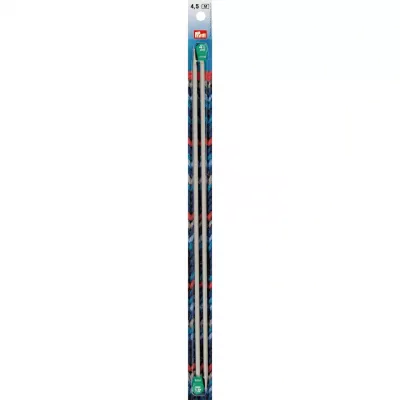 191466 Спицы прямые, алюминий, 35 см, 4,50 мм, Prym