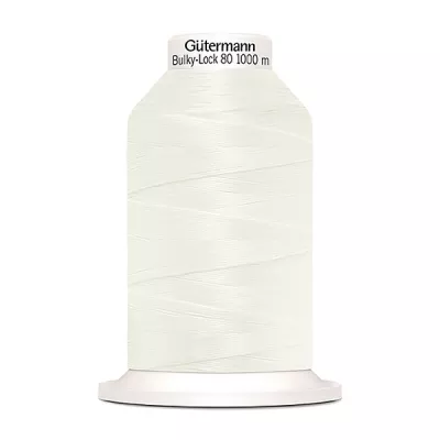 Нитки Gutermann Bulky-Lock №80 1000м. Оверлочные текстурированные нитки