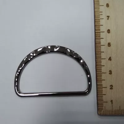 Полукольцо-5, 50 мм, темный никель,  металл