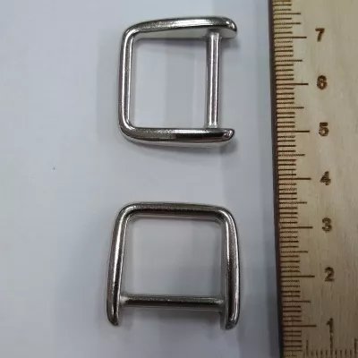 Полукольцо-9, 20 мм, никель,  металл