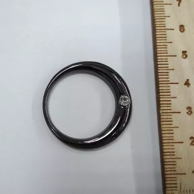 Кольцо d 25 мм, темный никель