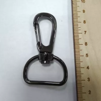 Карабин,  30 мм кольцо, темный никель
