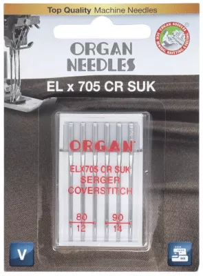 Иглы для распошивальных машин ORGAN ELx705 CR SUK №80,90