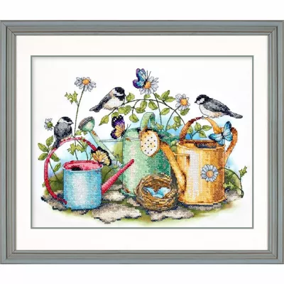70-03243 Набор для вышивания Лейки (Watering Cans), 35 x 27 см, Dimensions