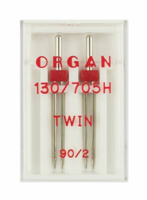 Иглы двойные стандартные №90/2,0 2шт. Organ