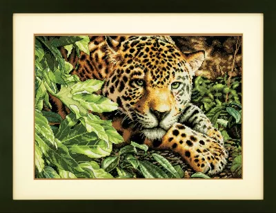 70-35300 Набор для вышивания Леопард (Leopard in Repose), 40.6 x 27.9 см, Dimensions