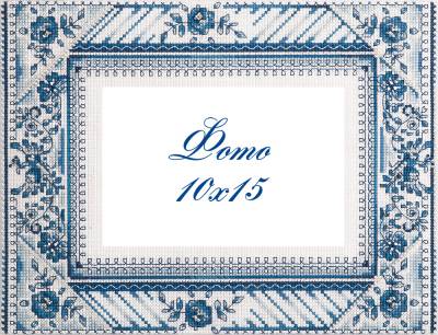 Набор для вышивания PANNA RM-1784  ( РМ-1784 )  Рамка для фотографии. Синяя роза