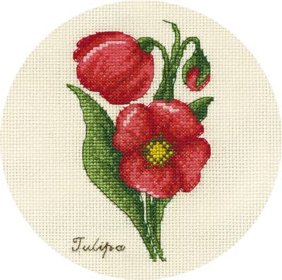Набор для вышивания PANNA C-1809  ( Ц-1809 )  Букетик тюльпанов