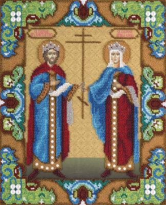 Набор для вышивания PANNA CM-1827  ( ЦМ-1827 )  Икона Святых равноапостольных царя Константина и царицы Елены