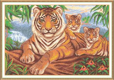 Набор для вышивания PANNA J-1001  ( Ж-1001 )  Логово тигра