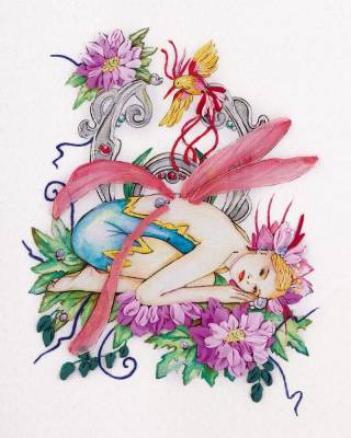 Набор для вышивания PANNA Живая картина   JK-2042  ( ЖК-2042 )  Фея цветов