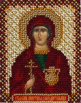 Набор для вышивания PANNA CM-1216  ( ЦМ-1216 )  Икона святой великомученицы Анастасии