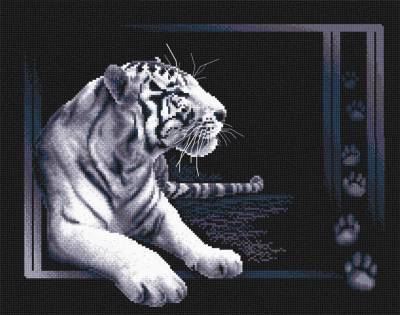 Набор для вышивания PANNA J-0277  ( Ж-0277 )  Белый тигр