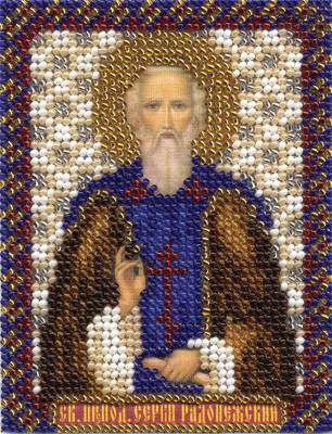Набор для вышивания PANNA CM-1303  ( ЦМ-1303 )  Икона Святого преподобного Сергия Радонежского