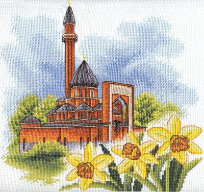 Набор для вышивания PANNA MC-1407  ( МЧ-1407 )  Мемориальная мечеть в Москве