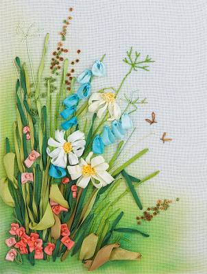 Набор для вышивания PANNA Живая картина   JK-2061  ( ЖК-2061 )  Полевые цветы. Ромашки