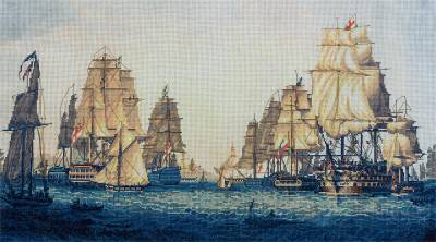 Набор для вышивания PANNA KR-1624  ( КР-1624 )  Корабли в Алжире
