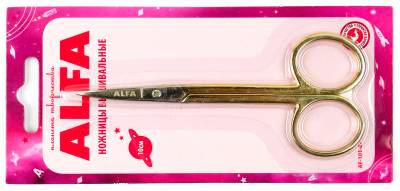 Ножницы вышивальные, 10 см, ALFA AF 101-87 