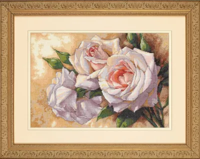 35247 Набор для вышивания Белые розы (White roses), 41 x 28 см, Dimensions