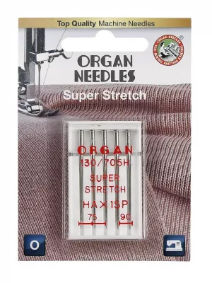Иглы стретч Organ Super Stretch №75-90