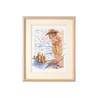 13730 Набор для вышивания Замки из песка (Sandcastle dreams), 28 x 36 см, Dimensions