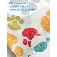 Ткань для шитья Штапель, вискоза 100%, 1 м, 120 гр/м2, ширина 145 см, лапки — фото 1