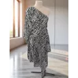 Ткань Штапель Зебра, вискоза 100%, 1 м, 120 гр/м2, ширина 145 см, зебра — фото 2