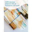 Штапель ткань, вискоза 100%, 1 м, 120 гр/м2, ширина 145 см, штрих — фото 1