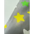 Бязь, ткань для шитья, 100% хлопок, ширина 150 см, 1 м, цвет звезды на бежевом — фото 3
