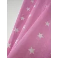 Бязь, ткань для шитья, 100% хлопок, ширина 150 см, 1 м, цвет звездочки на розовом — фото 3