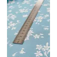 Шифон, ткань для шитья с принтом, 100% полиэстер, ширина 150см, 1 м, цвет букетики на голубом — фото 4