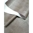 Искусственная кожа (экокожа), 1 м, ширина 140 см, цвет серо-бежевый — фото 2