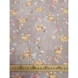 Ткань для шитья Индийский хлопок, 100% хлопок, ширина 150 см, 1 м, цвет оленята, кофейный фон — фото 3