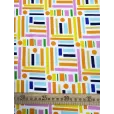 Ткань для шитья Индийский хлопок, 100% хлопок, ширина 150 см, 1 м, цвет оранжевые штрихи — фото 4