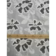 Вязаное кружево на батисте, ткань для шитья, ширина 145 см, 1 м, цвет вязаные цветы — фото 3