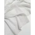 Шифон, ткань для шитья, принт Горох, ширина 150см, 1 м, цвет горошек на белом 1 мм — фото 4
