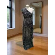 Шифон, ткань для шитья, ширина 150см, 1 м, цвет мелкие цветочки на черном — фото 2