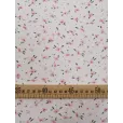 Шифон, ткань для шитья, ширина 150см, 1 м, цвет мелкие цветочки на белом — фото 3