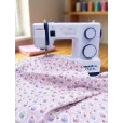 Ткань хлопок для рукоделия, 50*50 см, 100% хлопок, цвет кексики, розовый фон 50 — фото 3