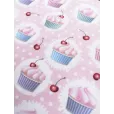 Ткань хлопок для рукоделия, 50*50 см, 100% хлопок, цвет кексики, розовый фон 50 — фото 4
